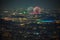 Shin-Yokohama fireworks display from Yokohama Landmark Tower observation deck