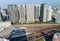 Shinagawa aerial view with station and buildings, Tokyo