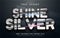 Shine silver text effect