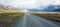 Shingle Back Road with Vehicle, Otago, New Zealand