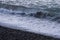 A shingle beach or beach stone urban runoff entering a storm drain