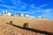 Shingle beach of Deal town low tide Kent England