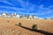 Shingle beach of Deal town low tide Kent England