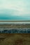 Shingle rocky beach of Northern Sea, Holkham beach, United Kingdom