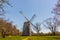 Shingled smock windmill at the Prescott Farm historic site