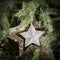 Shining Christmas stars on Christmas tree - Square composition