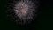 Shining fireworks with bokeh lights in night sky. glowing fireworks show. New year`s eve fireworks celebration. multico lored fire
