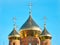 Shining golden domes of St. Vladimir Cathedral