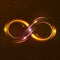 Shining infinity symbol