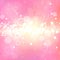 Shining pink background with light effects. Magic defocused glitter sparkles. Blurred soft backdrop