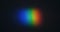 Shining a spot of light in the form of a rainbow. Spectral decomposition of light into rainbow colors.