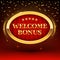 Shining Welcome Bonus sign