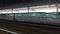 Shinkansen coming to the train station in Toyama, Japan