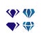 shinning jewelry diamond logo design sign vector illustrations
