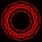 Shinning laser red  magic circles