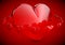 Shinny 3D Love Heart Illustration