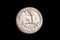 Shinny quarter dollar coin of United States of America USA