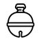 shinto bells shintoism line icon vector illustration
