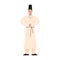 Shinto Priest. Japanese religion. Traditional religious male figure.