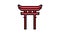 shinto religion color icon animation