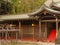 Shinto shine inner courtyard in Tokyo, Japan.