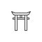 Shinto Shrine outline icon