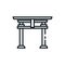 Shinto tori gate vector design