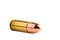 Shiny 9 mm pistol cartridge