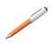 Shiny ballpoint pen creates sharp signature
