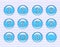 Shiny blue number icons