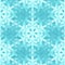 Shiny Blue Snowflakes Seamless Pattern for