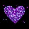 Shiny blurred violetheart
