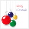 Shiny colors christmas decoration baubles hanging eps10