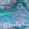 Shiny damask pattern on wavy satin like material