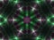 Shiny dark green fractal mandala