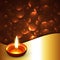 Shiny diwali diya background