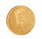 Shiny euro cent coin
