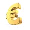 Shiny Euro Symbol - Golden Surface
