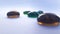 Shiny glass pebbles with withe background, Beautiful gems stones images