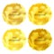 Shiny gold viscous liquid backgrounds set