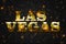 Shiny Golden Las Vegas Sign