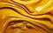 Shiny golden oily texture. Abstract gold liquid background. Wavy art. Oil paint, marbling, acrylic material. AI Generative