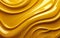 Shiny golden oily texture. Abstract gold liquid background. Wavy art. Oil paint, marbling, acrylic material. AI Generative