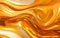 Shiny golden oily texture. Abstract gold liquid background. Wavy art. Oil paint, marbling, acrylic material. AI Generative