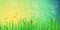 Shiny grass lawn with sunshine effect vector background