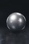 Shiny gray fitness ball