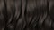Shiny hair extensions of natural hair black colours ai generated