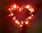 Shiny heart bokeh light Valentine\'s day