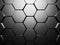 Shiny Hexagon Pattern Dark Metallic Silver Background