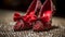 Shiny high heels, a symbol of elegance and glamour generated by AI